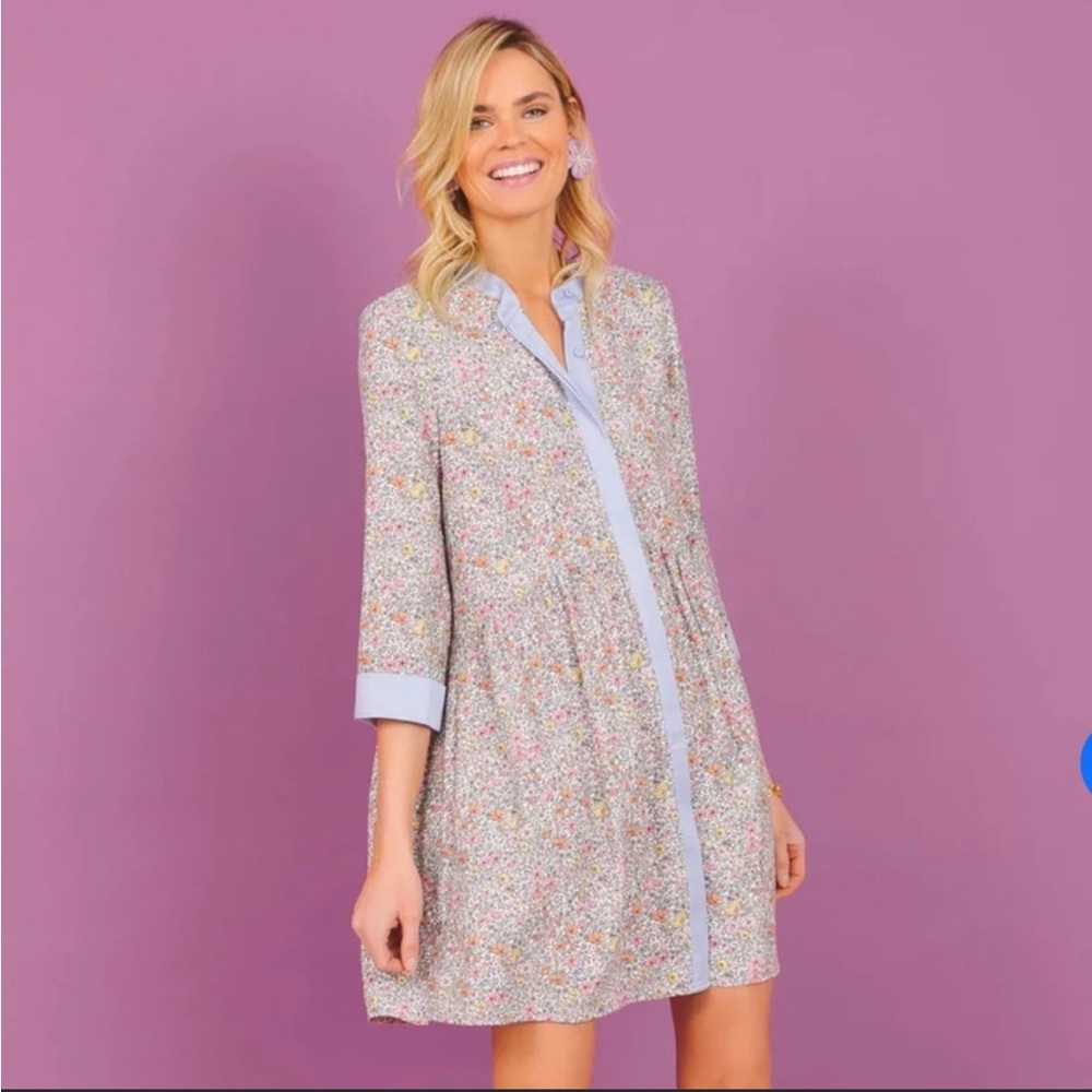 NWT Petite Poppy Royal Shirt Dress Floral